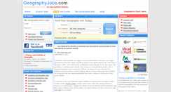 Desktop Screenshot of geographyjobs.com