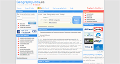 Desktop Screenshot of geographyjobs.ca